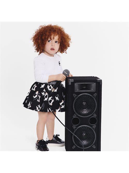 Abito logo KARL LAGERFELD | Z30659BIANCO NERO